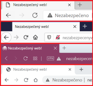 Webové prohlížeče varují před nezabezpečenými weby